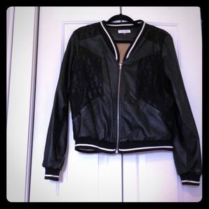 Faux leather jacket